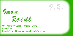 imre reidl business card